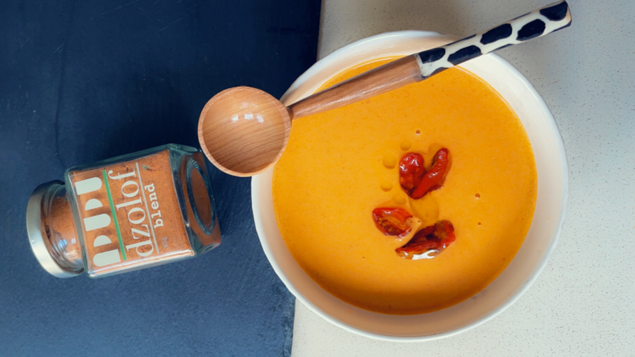 Creamy Tomatoes Soup using our Dzolof blend