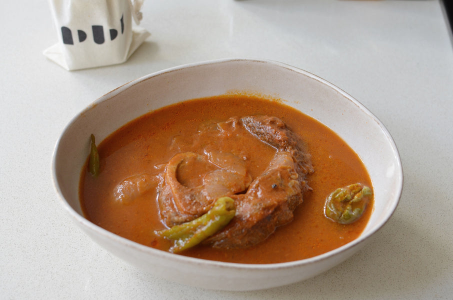 Beef Shin & Red Pepper Soup - using Dzolof blend