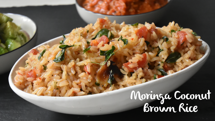 Moringa Coconut Brown Rice recipe