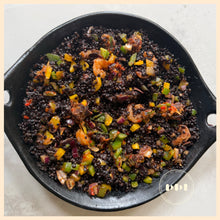 Load image into Gallery viewer, Goat Asun &amp; Prawns Coconut Organic Black Lentils