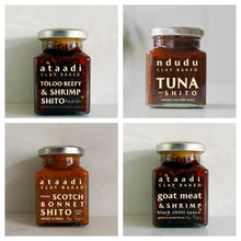 Load image into Gallery viewer, Clay baked Ataadi / Shito (Chilli sauces) variety box of 4