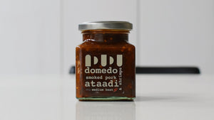 Domedo - Apple Wood Smoked Pork & Pancetta Red Pepper Sauce (Medium Heat)
