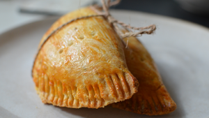 Goat Meat Floss & Goats Cheese Pie