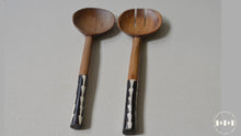 Load image into Gallery viewer, Olive Wood Salad serving Set of 2